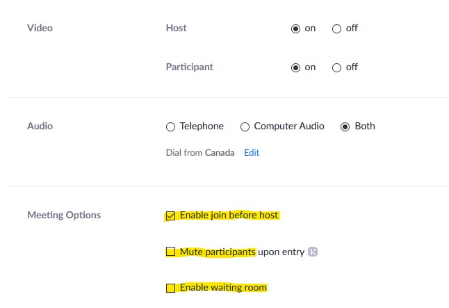 How to set up a host-less Zoom meeting